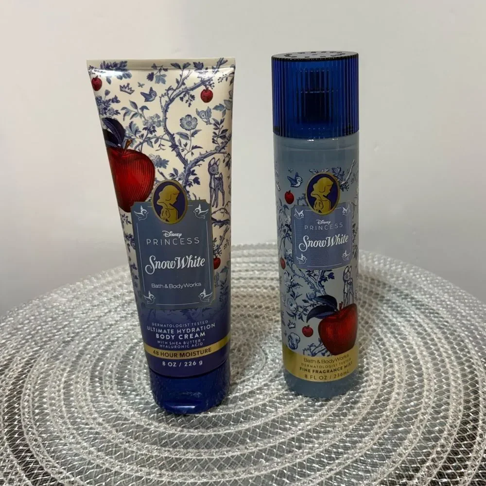 BBW Disney Princess Snow White Fragrance Mist and Body Cream Set of 2 NWT